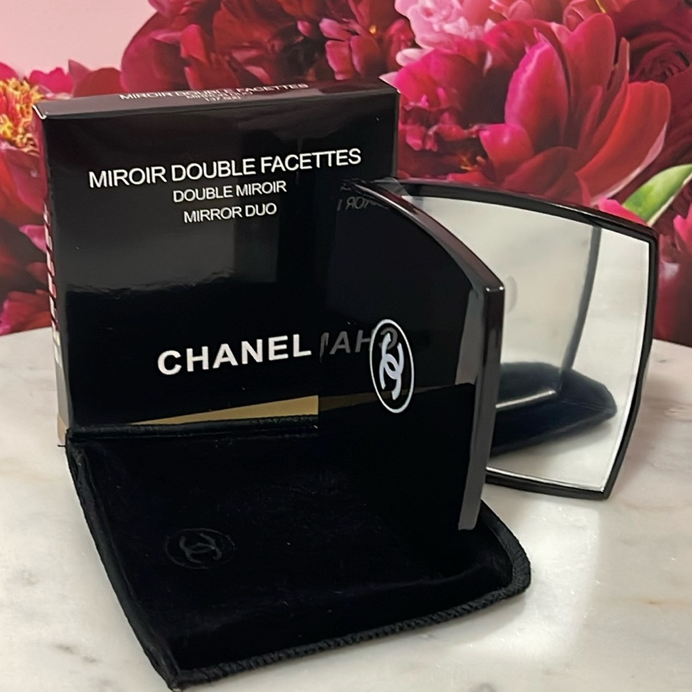 Chanel Mirror Duo Compact Double Facettes - Beautiful classic black 🎁💗🔥